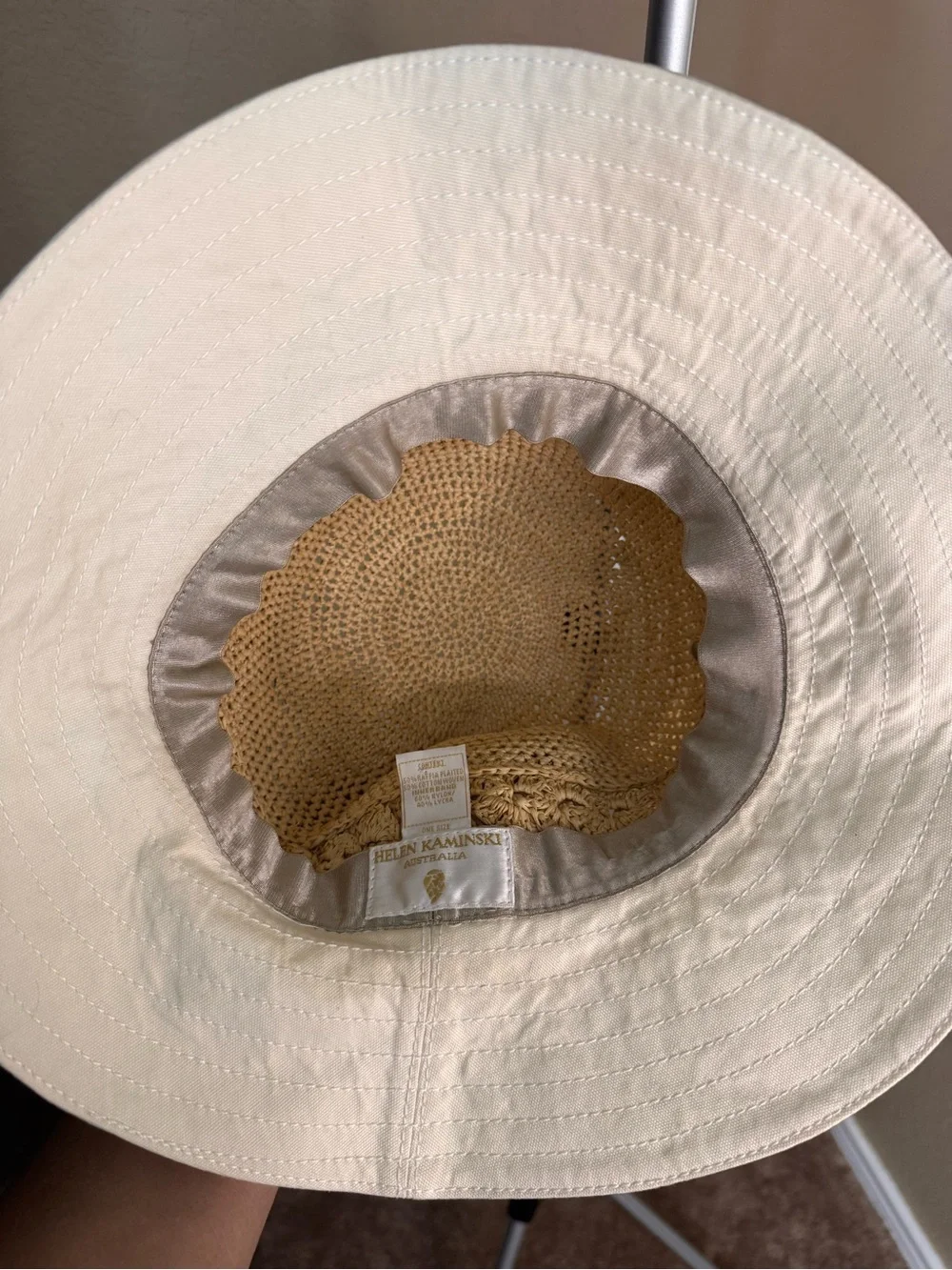 Kalola Madagascan Raffia & Canvas Sun Hat
